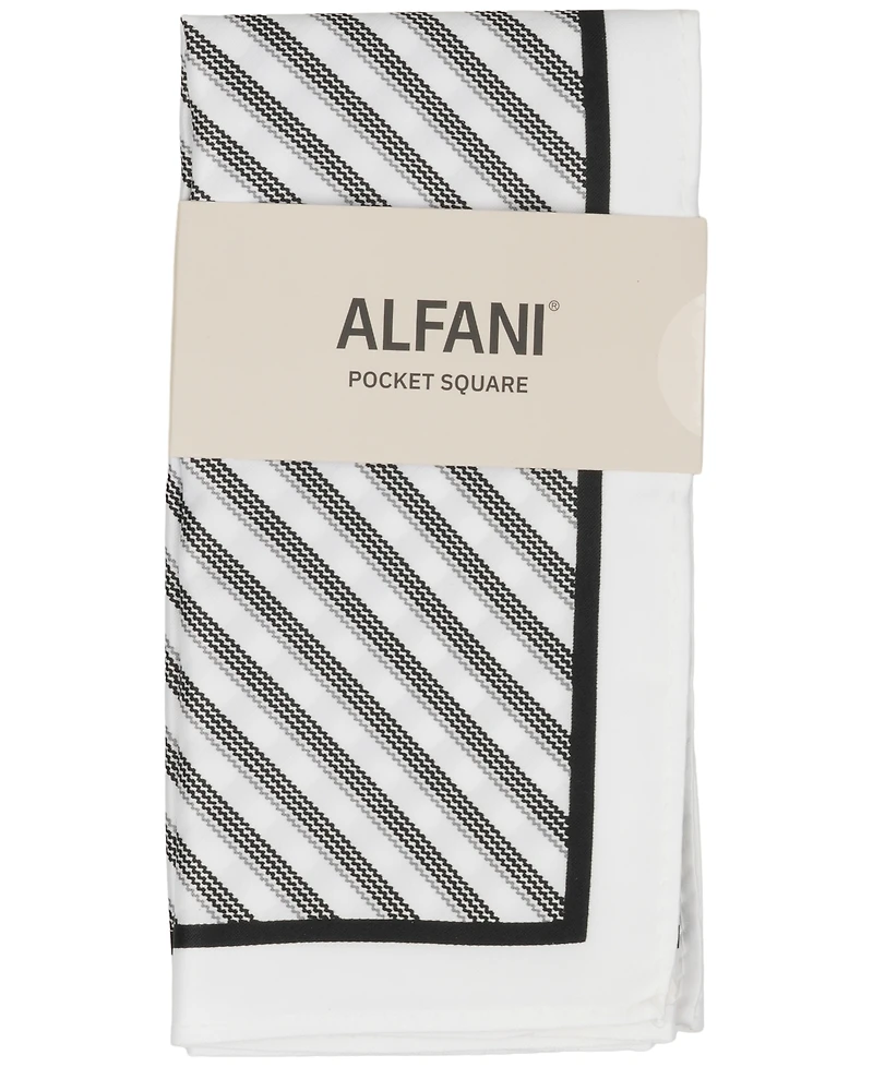 Alfani Men's Borel Striped Pocket Square, Macy's Exclusive