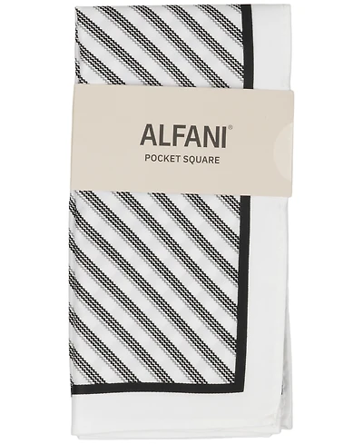 Alfani Men's Borel Striped Pocket Square, Macy's Exclusive