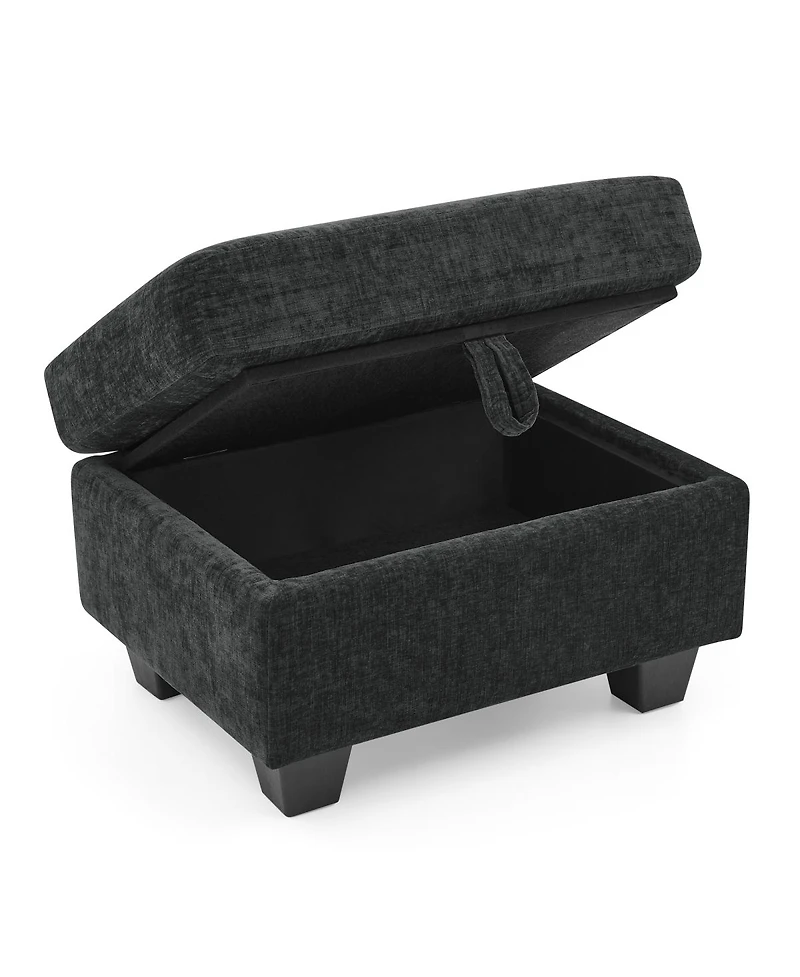 Streamdale Furniture Recliner Sofa with Usb, Stand, Storage Ottoman