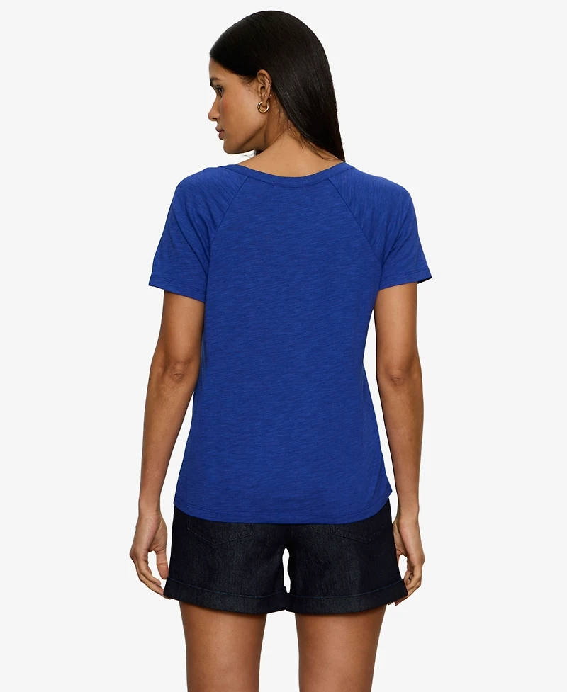 Sanctuary Petite Short-Sleeve V-Neck T-Shirt
