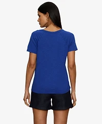 Sanctuary Petite Short-Sleeve V-Neck T-Shirt
