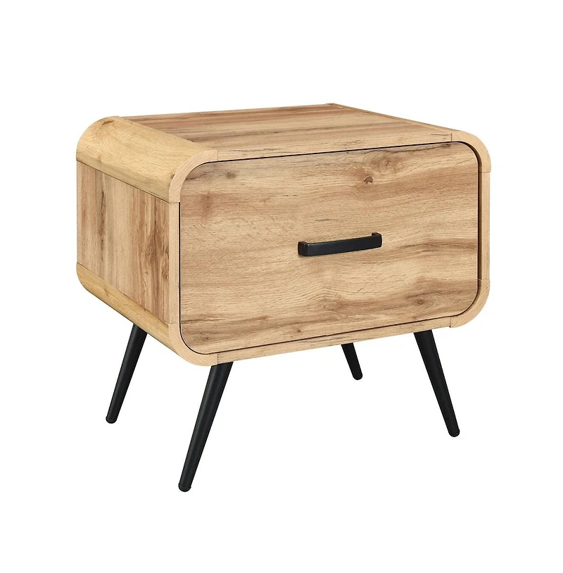 New Classic Furniture Rowan Wood 1-Drawer End Table (Set of 2)