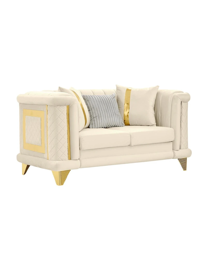 Streamdale Furniture Loveseat Sofa Trim and Pillows