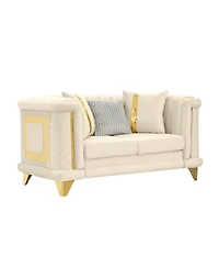 Streamdale Furniture Loveseat Sofa Trim and Pillows