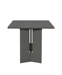 Streamdale Furniture Farmhouse Wood Dining Table, 60 Inch Rectangular Dining Table