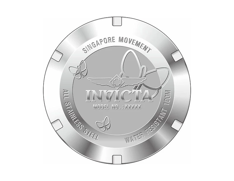 Invicta Men's 12503 Angel Quartz 3 Hand Metallic Dial Watch