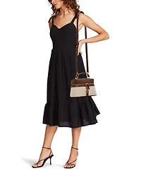 Anne Klein Small Canvas Convertible Train Case Handbag