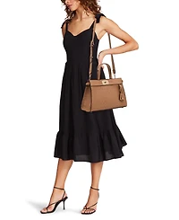 Anne Klein Medium Convertible Embossed Satchel Handbag