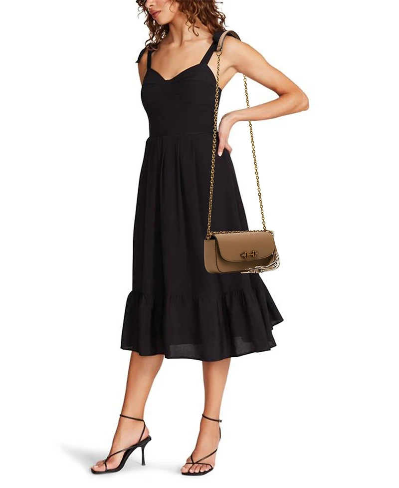 Anne Klein Small Horse Bit Flap Shoulder Handbag