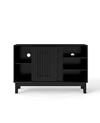 Streamdale Furniture Farmhouse Fluted Sideboard with 2 Doors & Solid Wood Feet