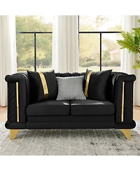 Streamdale Furniture Loveseat Sofa Trim and Pillows