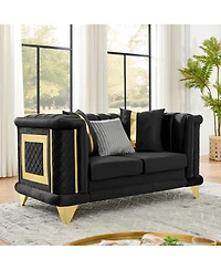Streamdale Furniture Loveseat Sofa Trim and Pillows