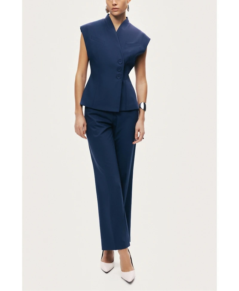 Nocturne Women's Tailored Straight-Leg Pants