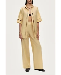 Nocturne Women's Straight-Leg Relaxed Pants