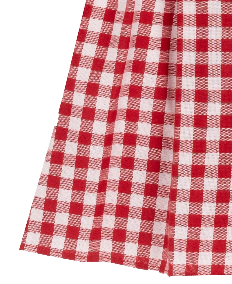 Rare Editions Girls' 4T-6X Gingham Dress with Bow Detail