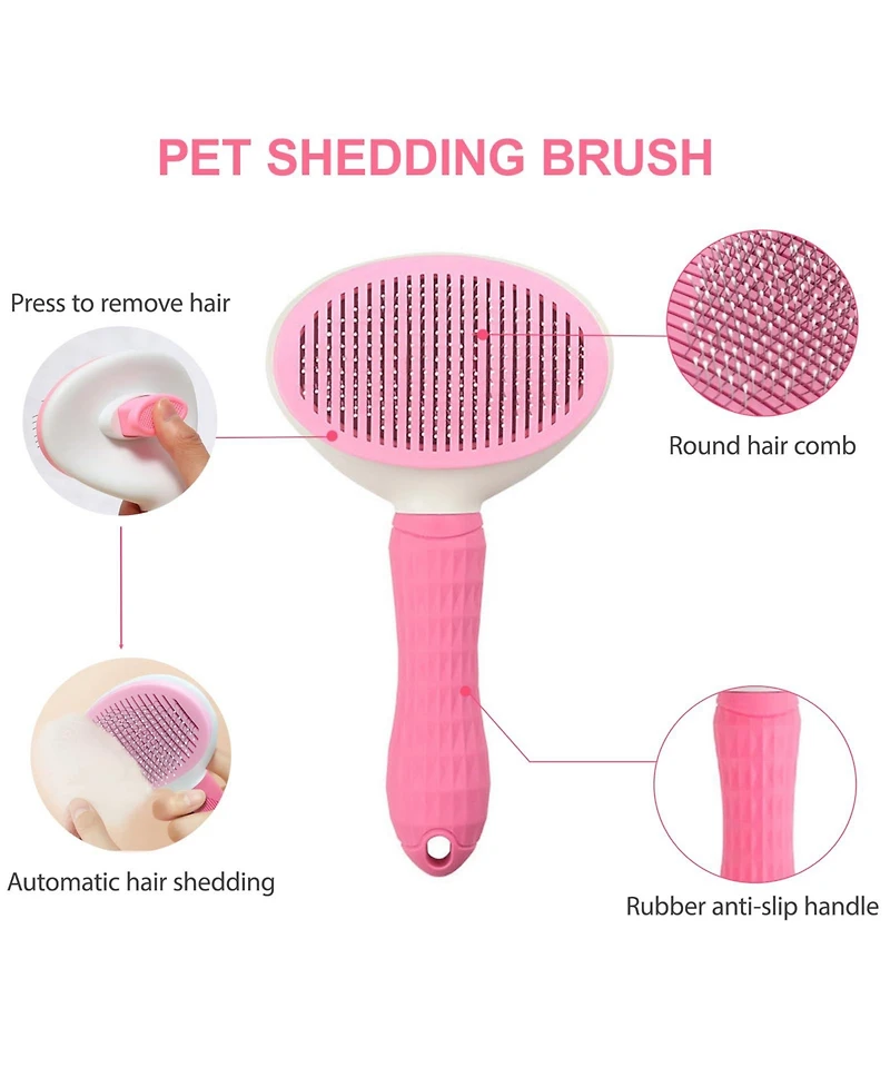 Aronkl 6pcs Dog Washing Kit with Brush Shampoo Scrubber Gloves Quick Dry Towel Waterproof Organizer Bag