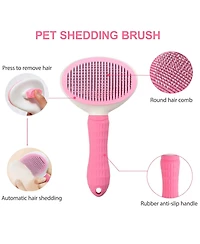 Aronkl 6pcs Dog Washing Kit with Brush Shampoo Scrubber Gloves Quick Dry Towel Waterproof Organizer Bag