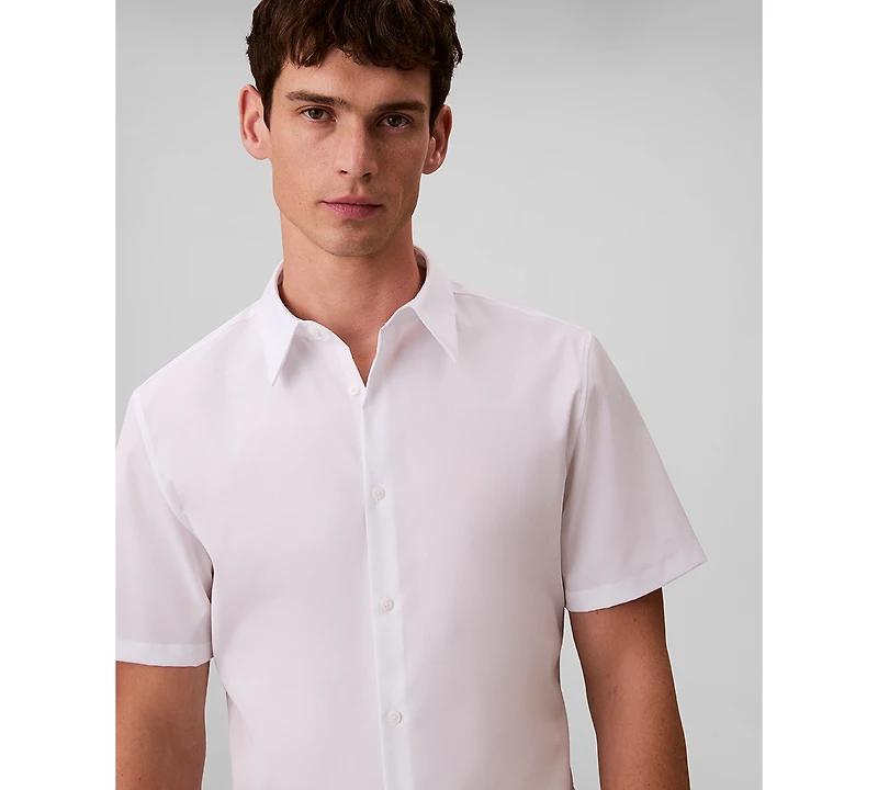 Calvin Klein Men's Solid Short-Sleeve Shirt