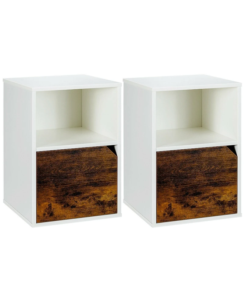 sumyeg Set of 2 Nightstands Side End Table for Living Room