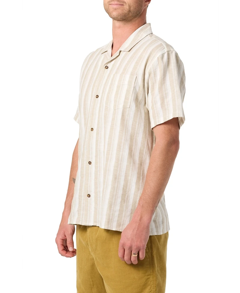 O'Neill Men's Dobby Stripe Short-Sleeve Shirt