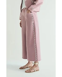 Scalpers Women's Jeans Culotte Studs