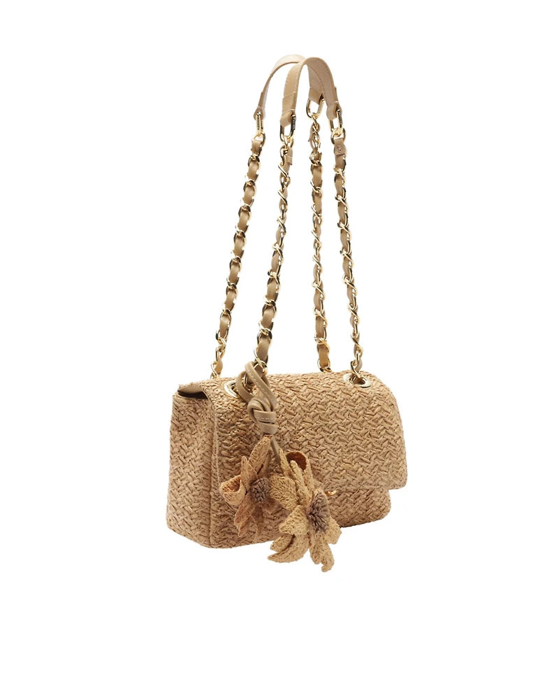 Arezzo Cali Small Crochet Turn-Lock Crossbody Bag