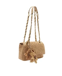 Arezzo Cali Small Crochet Turn-Lock Crossbody Bag