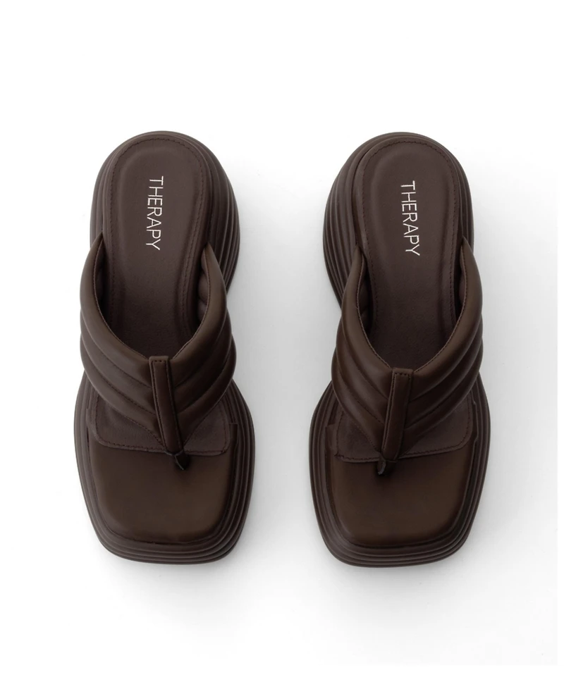 Therapy Australia Women's Flames Square Toe Wide Wedge Sandal