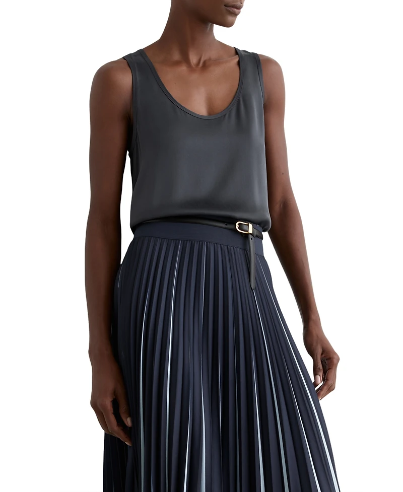 Reiss Women's Ruby Silk-Front Cami Top