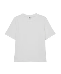 Reiss Women's Stretch-Cotton Ribbed-Neck T-Shirt