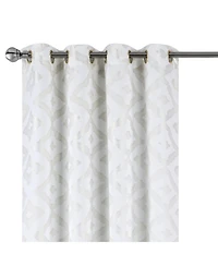 Rt Designers Collection Heathrow Halo Foil Blackout Polyester Window Curtain Grommet Panel 52" x 84"