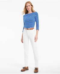 Lands' End Women's High Rise Straight Leg Jeans