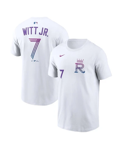 Nike Men's Bobby Witt Jr. White Kansas City Royals 2026 Connect Name & Number T-Shirt