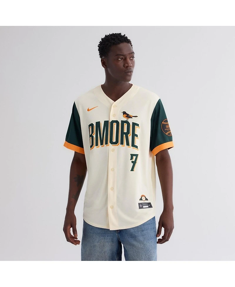 Nike Men's Jackson Holliday Natural Baltimore Orioles 2026 City Connect Stadium Jersey