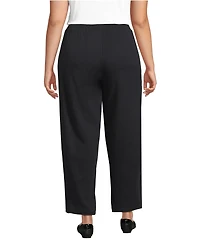 Lands' End Plus Sport Knit High Rise Barrel Ankle Pants