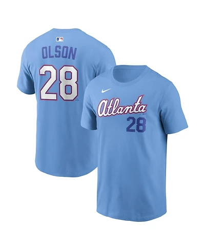 Nike Men's Matt Olson Powder Blue Atlanta Braves 2026 City Connect Name Number T-Shirt