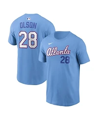 Nike Men's Matt Olson Powder Blue Atlanta Braves 2026 City Connect Name Number T-Shirt