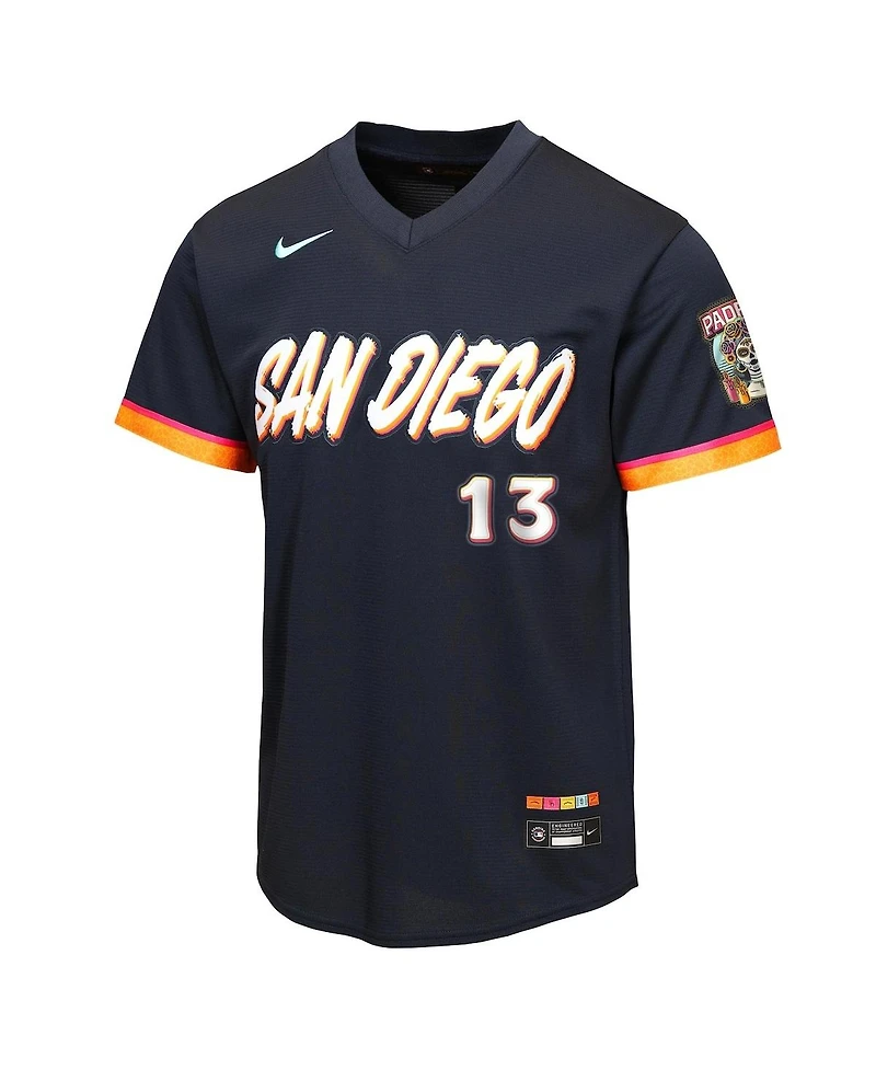 Nike Big Boys and Girls Manny Machado Black San Diego Padres 2026 City Connect Stadium Jersey
