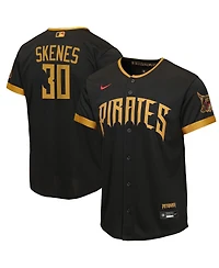 Nike Big Boys and Girls Paul Skenes Black Pittsburgh Pirates 2026 City Connect Stadium Jersey