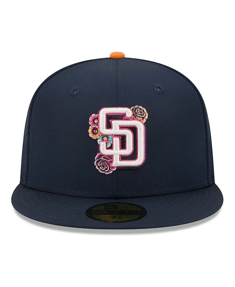 New Era Men's Cream/Navy San Diego Padres 2026 City Connect Batting Practice 59FIFTY Fitted Hat