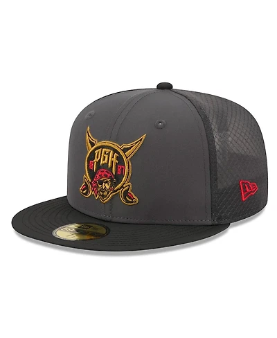 New Era Men's Gold/Black Pittsburgh Pirates 2026 City Connect Batting Practice 59FIFTY Fitted Hat