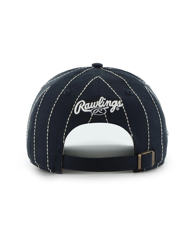 '47 Brand Men's x Rawlings Navy New York Yankees Pinstripe Hitch Adjustable Hat