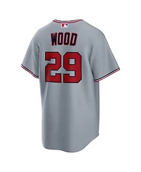 Nike Men's James Wood Gray Washington Nationals Road Replica Jersey