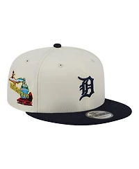 New Era Men's Cream/Navy Detroit Tigers Localized 9FIFTY Snapback Hat