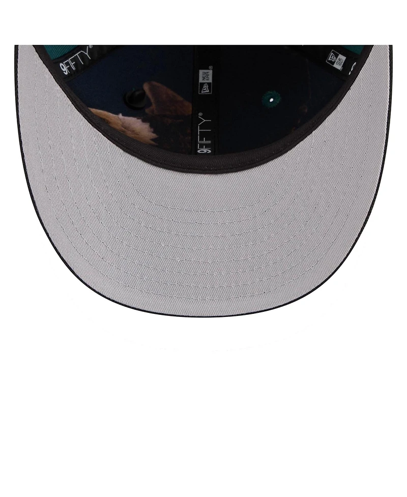 New Era Men's Midnight Green/Black Philadelphia Eagles 2026 Nfl Draft On Stage Pre-Curved 9FIFTY Snapback Hat