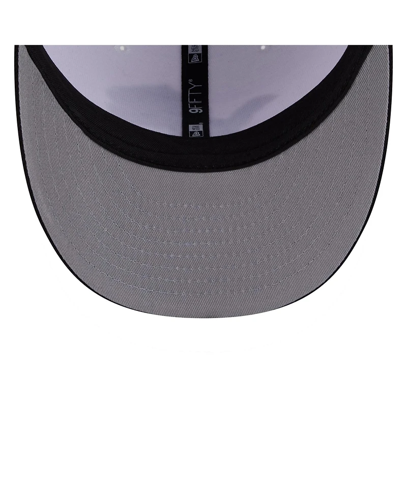 New Era Men's White/Black Detroit Lions 2026 Nfl Draft Pre-Curved 9FIFTY Snapback Hat