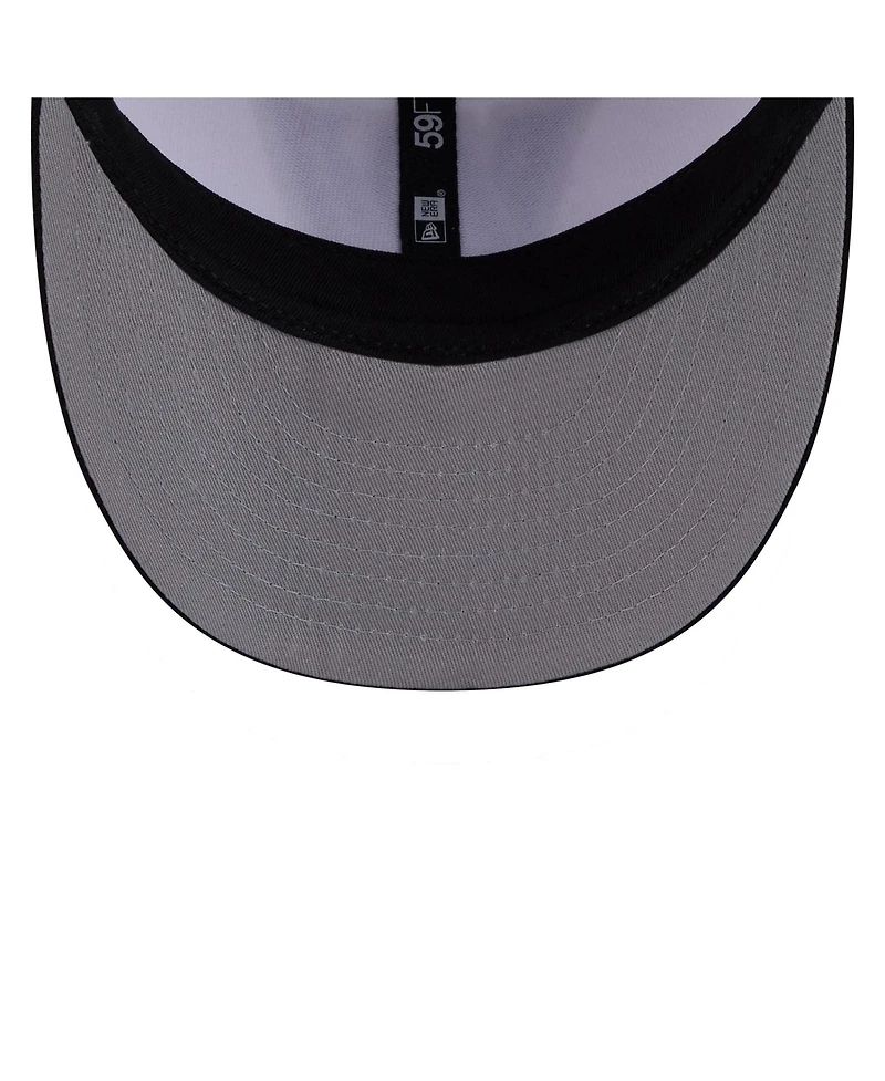 New Era Men's White/Black Washington Commanders 2026 Nfl Draft Pre-Curved 59FIFTY Fitted Hat