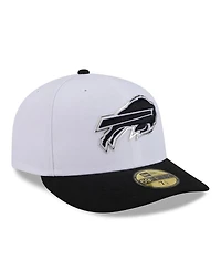 New Era Men's White/Black Buffalo Bills 2026 Nfl Draft Pre-Curved 59FIFTY Fitted Hat