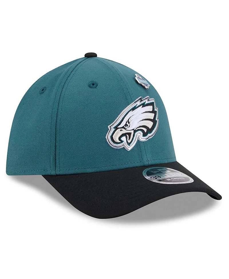 New Era Men's Midnight Green/Black Philadelphia Eagles 2026 Nfl Draft 39THIRTY M-crown Flex Hat