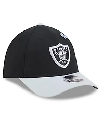 New Era Men's Black/Silver Las Vegas Raiders 2026 Nfl Draft 39THIRTY M-Crown Flex Hat